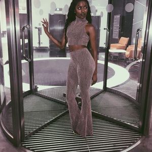 Two piece mauve set